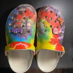 Rainbow Tie Dye Crocs